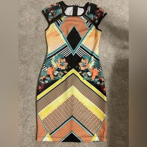 Bisou Bisou Fitted Bodycon Dress Sz 4